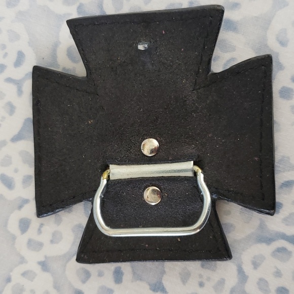 Leather Buckle Cross Western Buckle Studded Leather Buckle Buckle for Belt Buckl - Picture 3 of 9